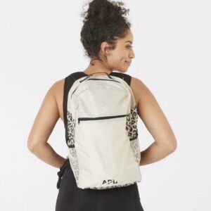 APL All-Purpose Packable Backpack in the Cheetah Cream colorway